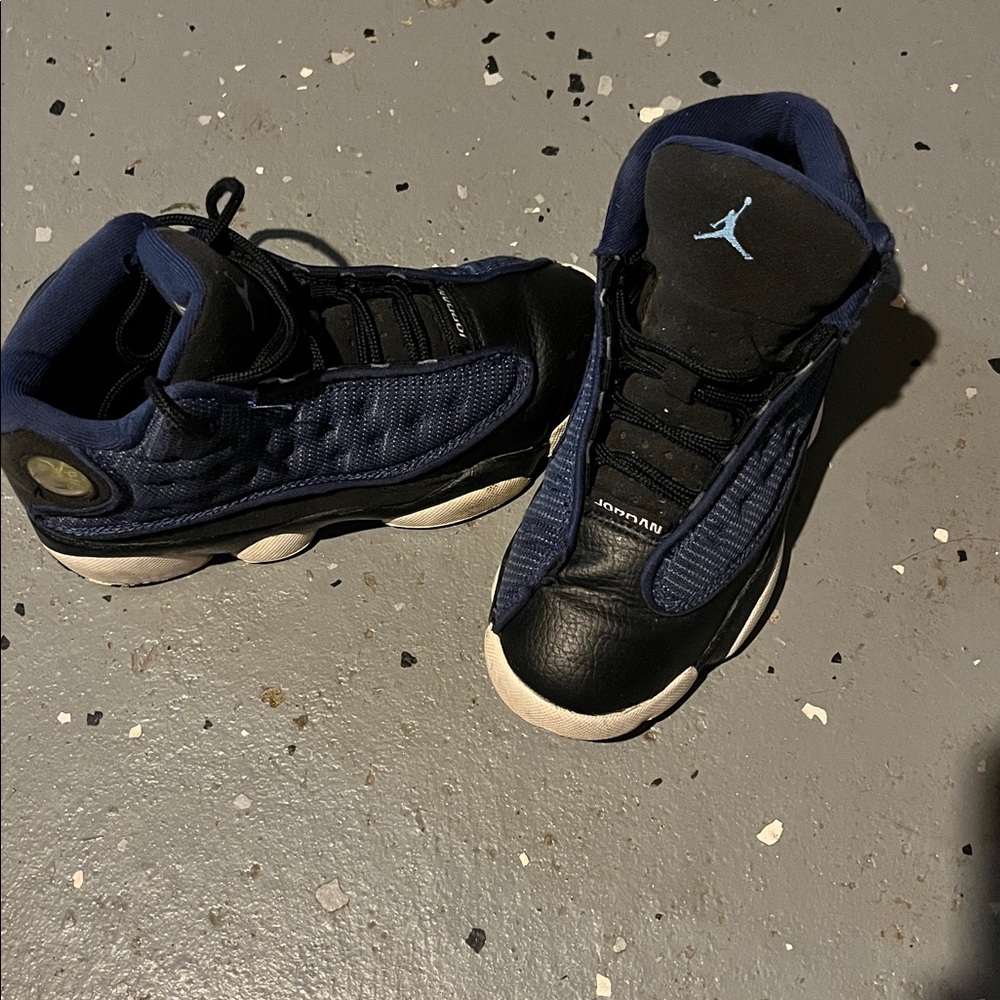 Jordan Black and Navy Sneakers